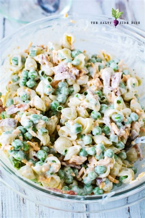 Ranch Pasta Salad With Peas And Loaded With Bacon And Cheese Is The