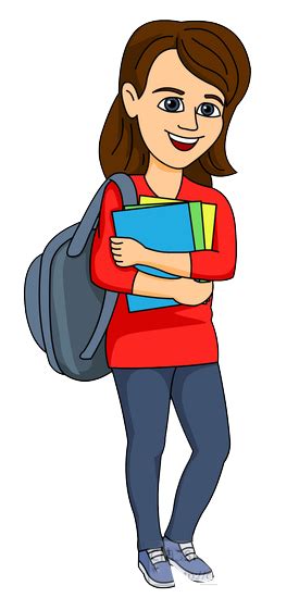 Female College Student Clipart Clipart Female College Student With A