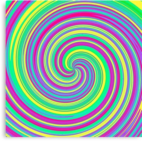 Psychedelic Swirl Canvas Print By Moonshinepdise Redbubble