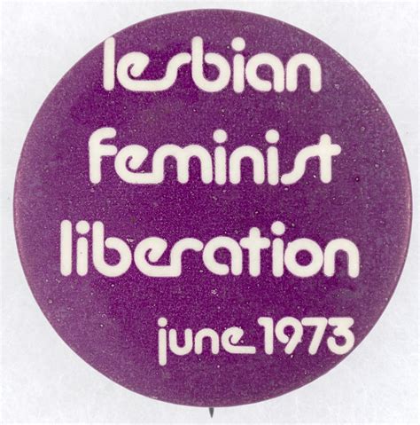 Hakes Lesbian Feminist Liberation 1973 Button