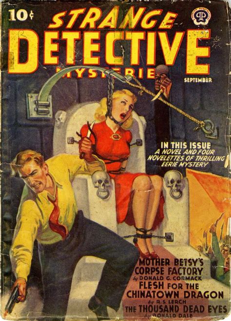 Strange Detective Mysteries September 1940 Pulp Fiction Magazine Pulp