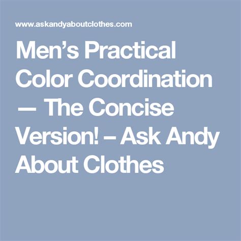 advanced color coordination for men 2020 easy to follow tips coordinating colors color