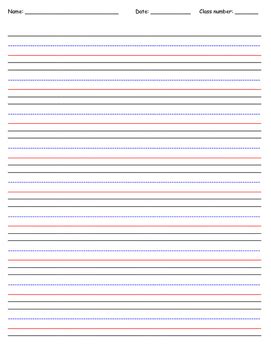 Please note that these papers may not reflect the content of the current syllabus. First Grade Writing paper template by For the Love of ...
