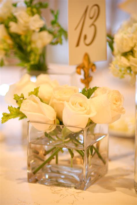 Ivory Rose Centerpiece Elizabeth Anne Designs The Wedding Blog
