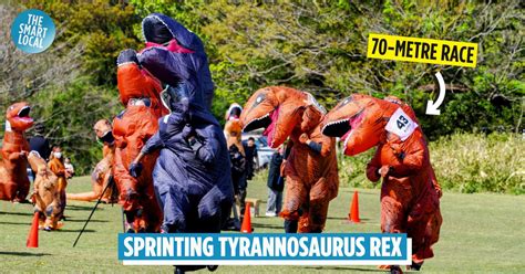 Dinosaur Race In Japan Has Runners Donning And Sprinting In T Rex Suits