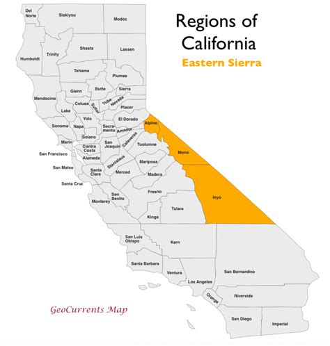 The Regionalization Of California Part 2 Geocurrents