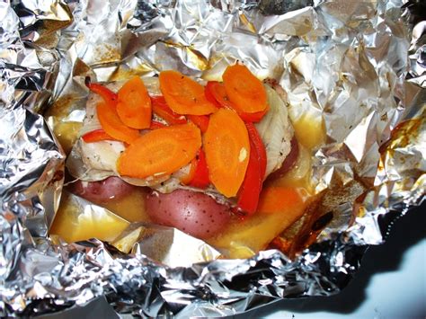 To roast pork loin in the oven, preheat the oven to 375 °f and combine the salt, pepper, and garlic. Pork Chop & Vegetable Foil Packet Dinners for Grilling ...