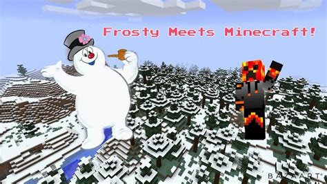 How To Make A Living Snowman In Minecraft Frosty The Snowman Youtube