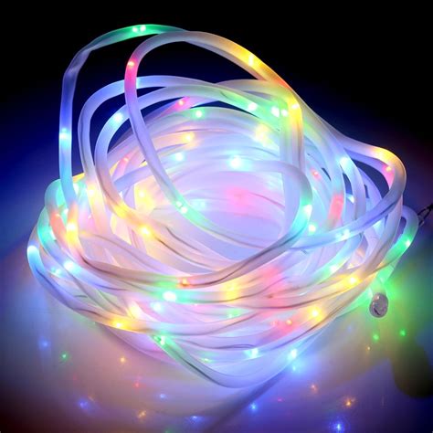 Waterproof Colorful 136 Led Dimmable Strings Rope Lights Garden Outdoor