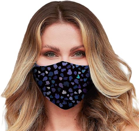 Washable Face Mask With Adjustable Ear Loops And Nose Wire