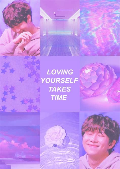 BTS Moodboards — Purple/pink self-love Namjoon aesthetic ...