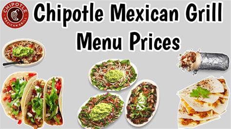 Chipotle Mexican Grill Menu Price List 2024 USA [UPDATED]