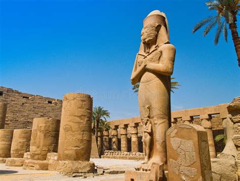 Egypt Luxor Karnak Temple Stock Photo Image Of African Egyptian
