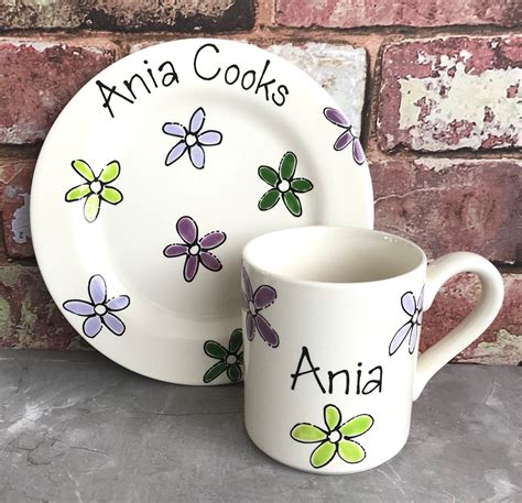 Personalised Plate And Mug Set T For Friends Ceramic Etsy Uk