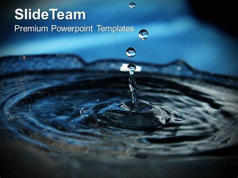 Splashes Of Water Environment Powerpoint Templates Ppt Themes And