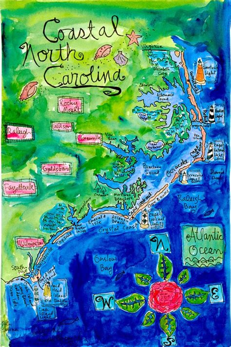 The 25 Best North Carolina Beaches Map Ideas On Pinterest Outer