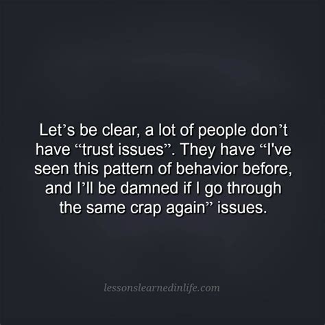 Why is it so difficult to let go of trust. Lessons Learned in LifeTrust issues. - Lessons Learned in Life