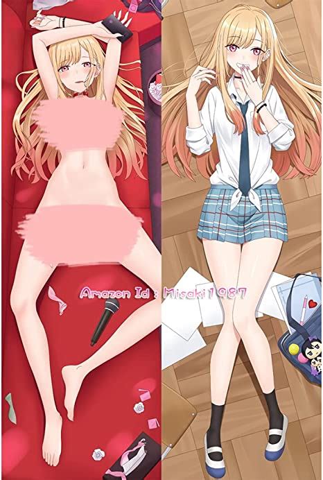 Amazon Com My Dress Up Darling Marin Kitagawa Anime Girl Dakimakura Hugging Body Pillow Case