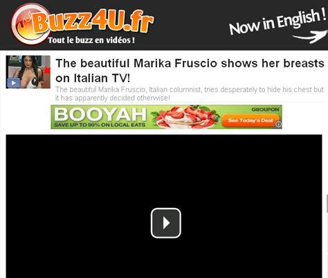 Warning The Beautiful Marika Fruscio Shows Her Breasts On Italian Tv