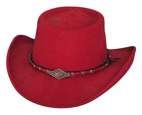 New Bullhide Hats 0643r Sassy Cowgirl Collection Red Hot Red Cowboy Hat