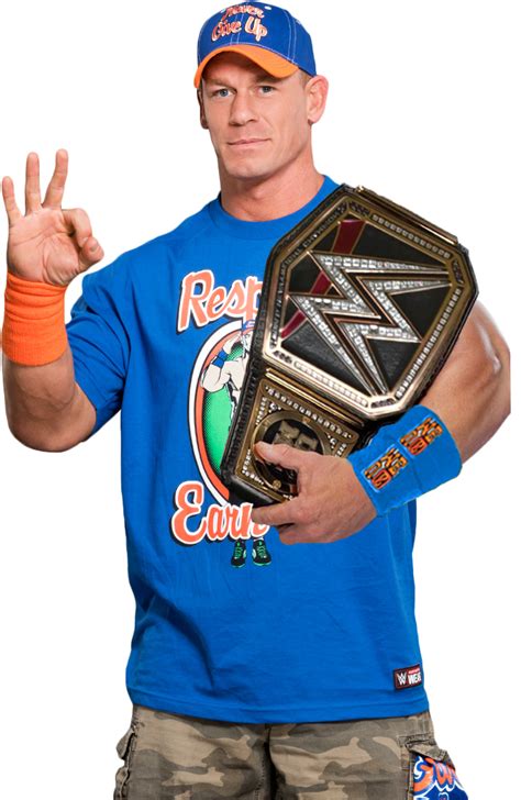 John Cena - WWE World Champion render [BLS] by BadLuckShinska on DeviantArt png image