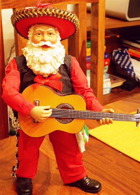 Mariachi Mexican Santa With Guitar Horchow Christmas Santa St Claus
