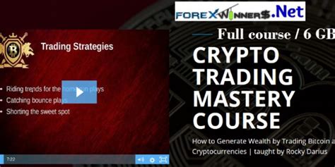The bitcoin and cryptocurrency market has a very high volatility ratio, when compared to forex which is about 0.5. Rocky Darius-Crypto Trading Mastery Course | Forex Winners ...