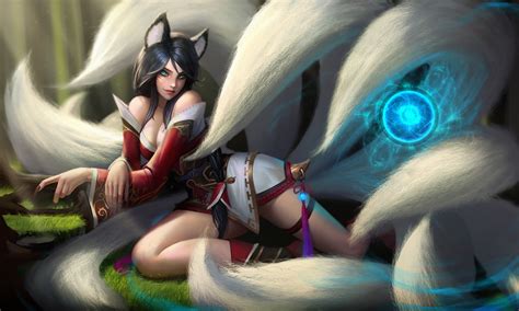 League Of Legends Ahri Full Hd Wallpaper And Background The Best Porn