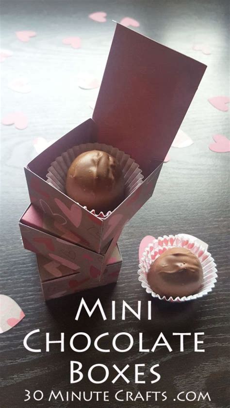 Mini Chocolate Boxes 30 Minute Crafts My Funny Valentine Anti