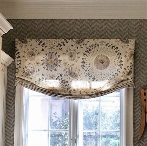 Custom pleated roman shade with cornice box valance and pinch bali tailored roman shades solid colors blindsgalore how to inside mount or outside mount a faux roman shade valance. 336 best Valances images on Pinterest | Window coverings ...