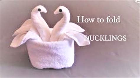 Towel Swan Folding Towel Animal Towel Duck Towel Art In