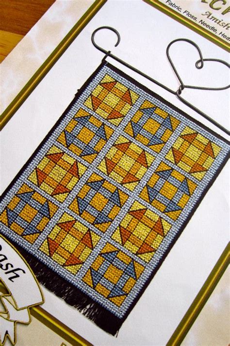 See more ideas about cross stitch, stitch, cross stitch patterns. PATTERN: Churn Dash Amish Quilt Counted Cross Stitch Chart ...