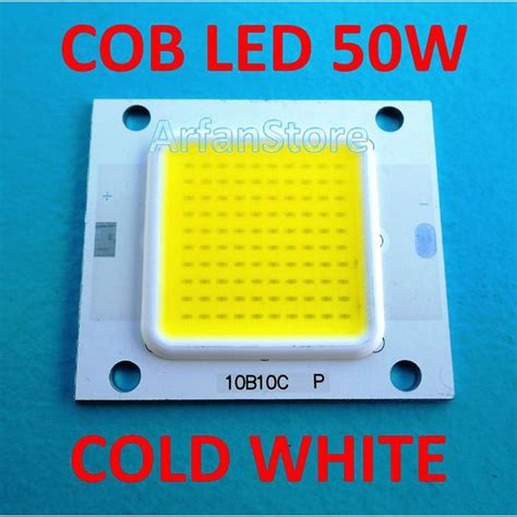 Jual Cob Led 50W Hpl Cold White High Power Led 100 Chip Putih Super Terang Arfans57 Shopee