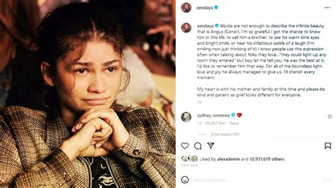 Zendaya Shares An Emotional Post Remembering Angus Cloud