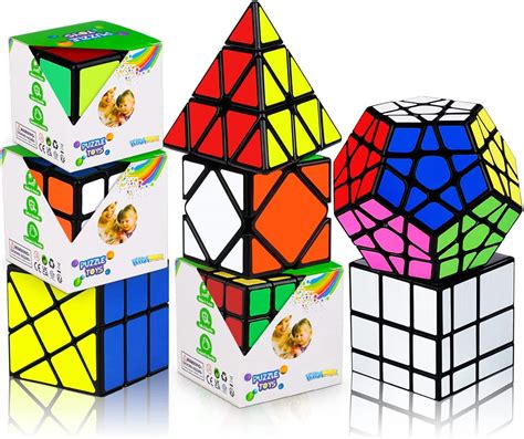Kidspark Magic Cube Speed Magic Set 8 Pack 3d Puzzle 2x2 3x3 4x4