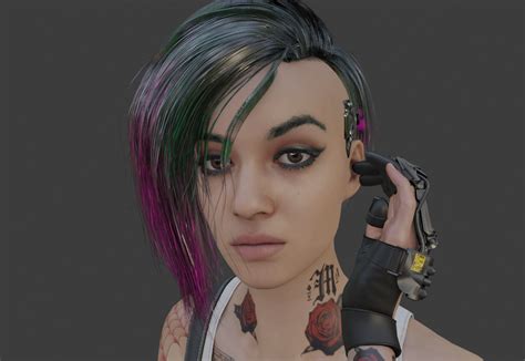 Stl File Judy Alvarez Bust Cyberpunk 2077 3d Print Ready・model To