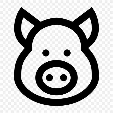 Hereford Pig Symbol Png 1600x1600px Hereford Pig Black Black And