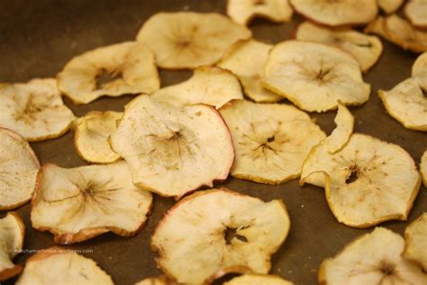 Healthy Snack ~ Cinnamon Sugar Baked Apple Chips Matchamochi