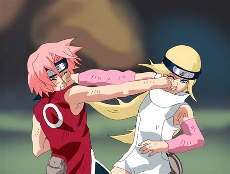 Team Badass A Naruto Fanfiction Sakura Haruno Vs Kin Tsuchi In 2020