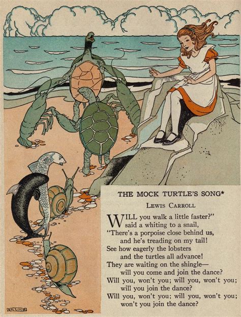The Mock Turtles Song1 Alice In Wonderland Mock Turtle Wonderland