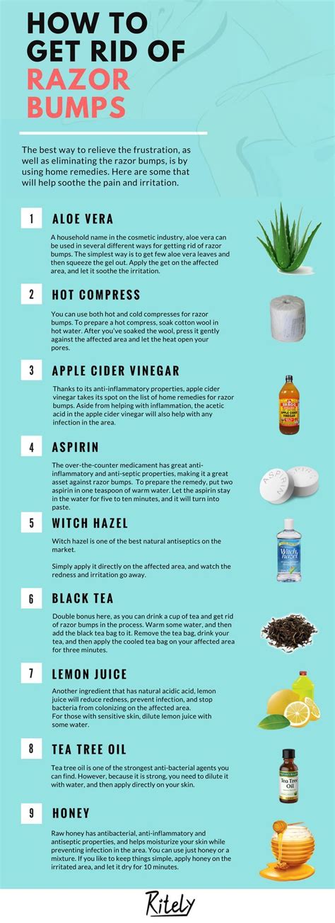 Simple Natural Ways To Get Rid Of Razor Bumps Skin Care Remedies