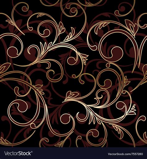 Damask Seamless Floral Pattern Royal Wallpaper Vector Image
