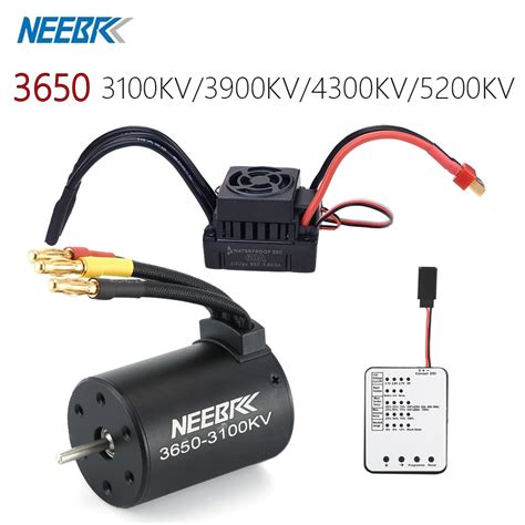 Waterproof 3650 3100kv 3900kv 4300kv 5200kv Brushless Motor And 60a Esc