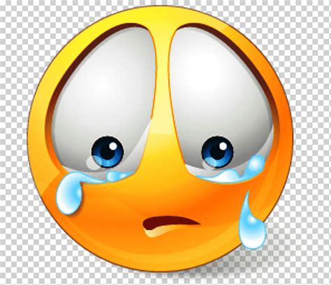 Etiqueta Engomada De Emoji Llorando Emoticon De Tristeza Sonriente S