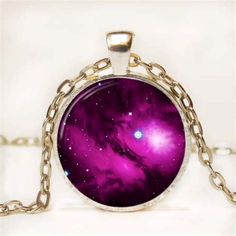 Nebula Pendant Necklace Galaxy Art Pendant Resin Pendant Etsy