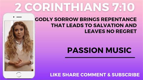 2 Corinthians 7 10 Godly Sorrow Brings Repentance That Leads To