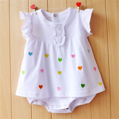 Baby Girl Clothes 2017 Summer Baby Girls Rompers Cotton