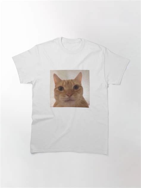 Orange Cat Meme Shirt Staring T Shirt By Kinabun Redbubble