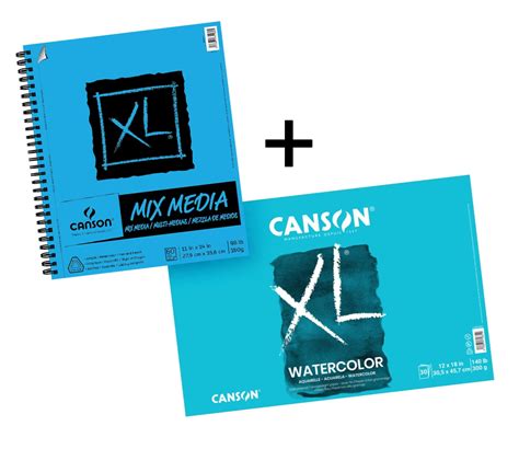 Canson Xl Mixed Media And Watercolor Bundle Canson Xl Mix Media Paper