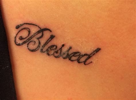 Collar Bone Blessed Tattoo Blessed Tattoos Tattoo Artists Worlds